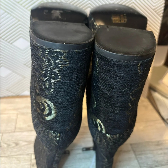 Ash Fedora black and Gold ankle boots size 39 - Picture 6 of 7